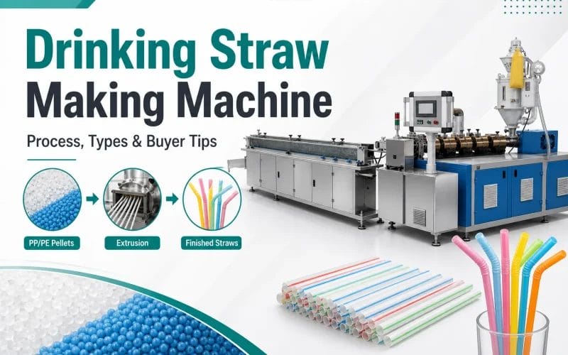 Drinking straw making machine blog cover with PP PE pellets extrusion line and finished straws