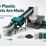 How plastic pellets are made with a plastic recycling pelletizing line