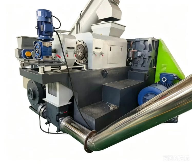 SUHUI plastic film squeezer granulating machine with integrated crusher, squeezing screw, extruder, and pelletizing unit